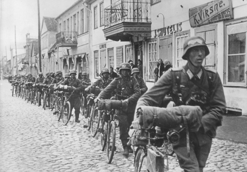 Немецкие велосипедисты 1941