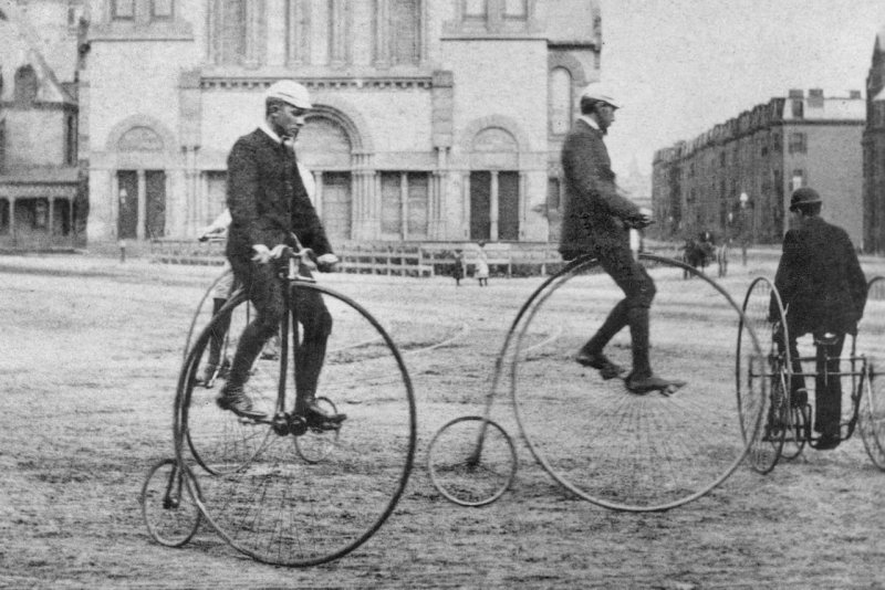 Велосипед в 18 веке