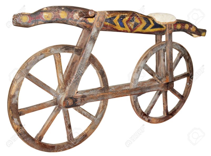 Деревянные велосипеды 1869г