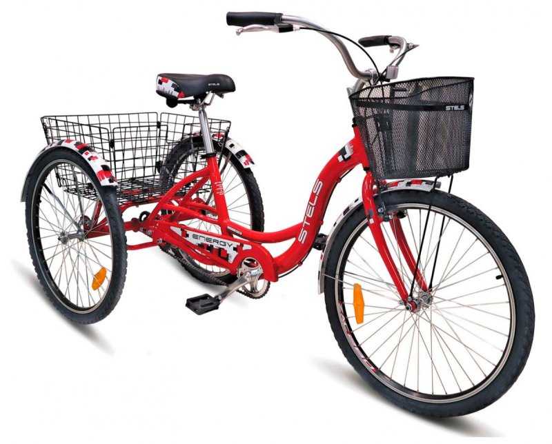 Грузовой велосипед stels Energy i v020 красно-белый