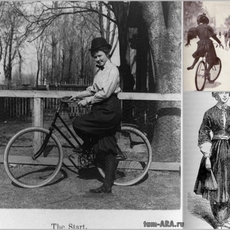 Велосипедистка начала 20 века