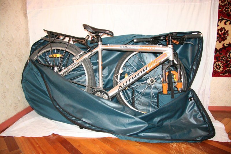 Упакованный велосипед