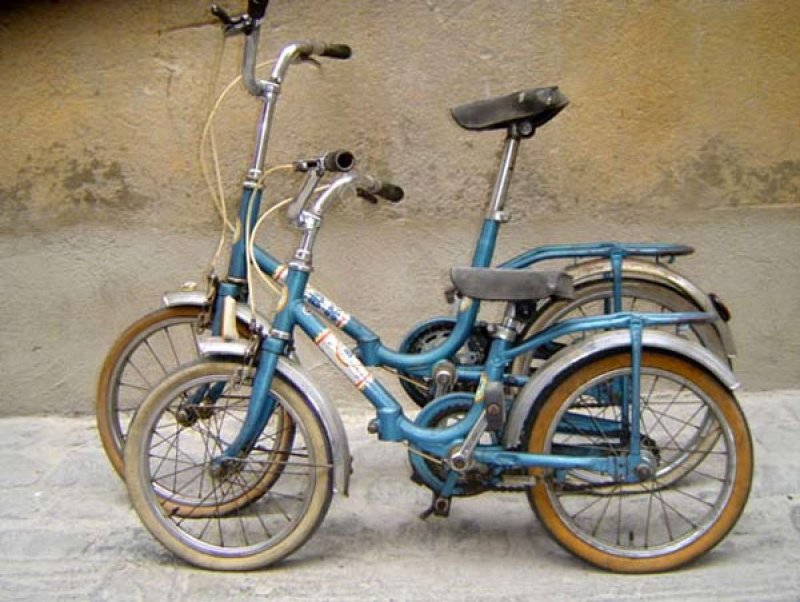 Винтажный складной велосипед