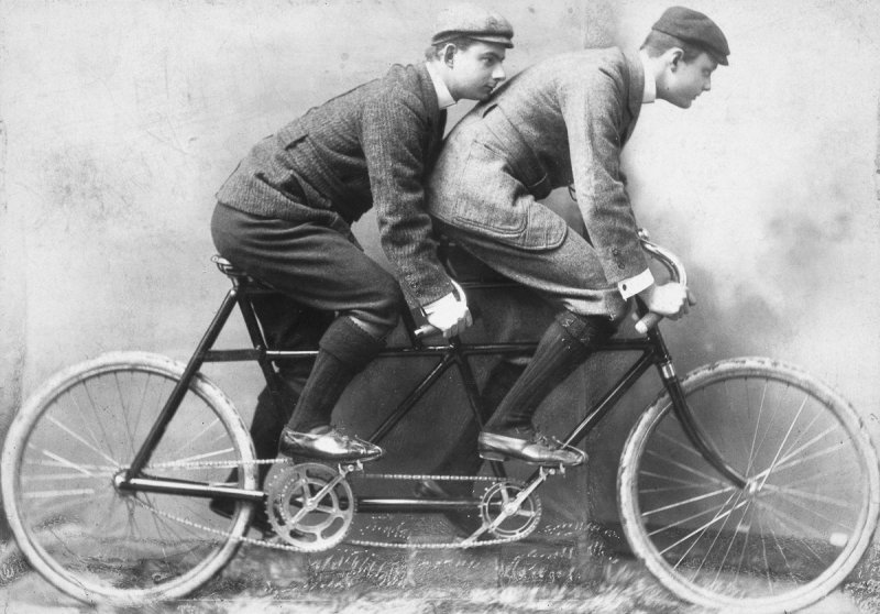 Велосипед Тандем 19 века