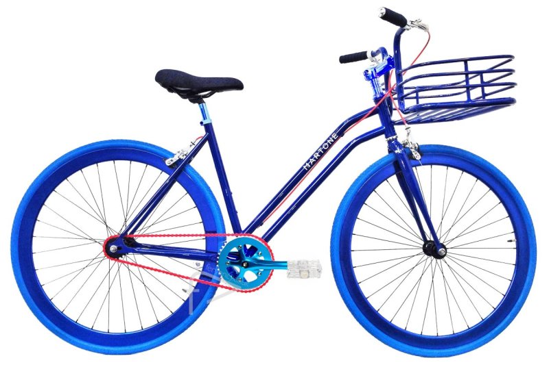 Бело синий велосипед