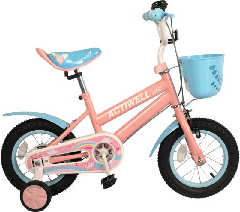 Велосипед детский Actiwell от 3-5 л 12" розовый Kid-st12