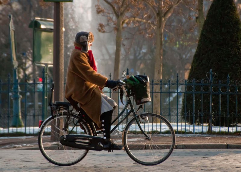 Городской велосипедист