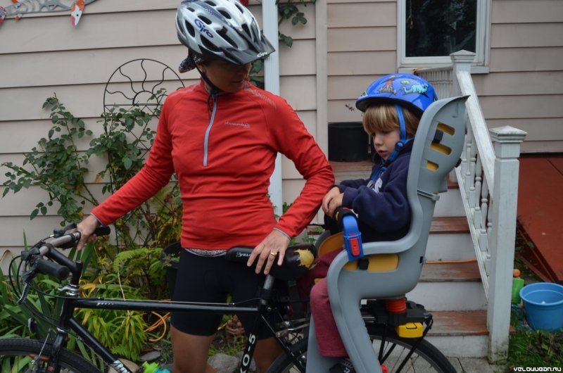 Детское велокресло на двухподвесный велосипед