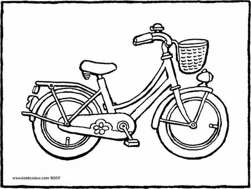Велосипед для раскрашивания для детей