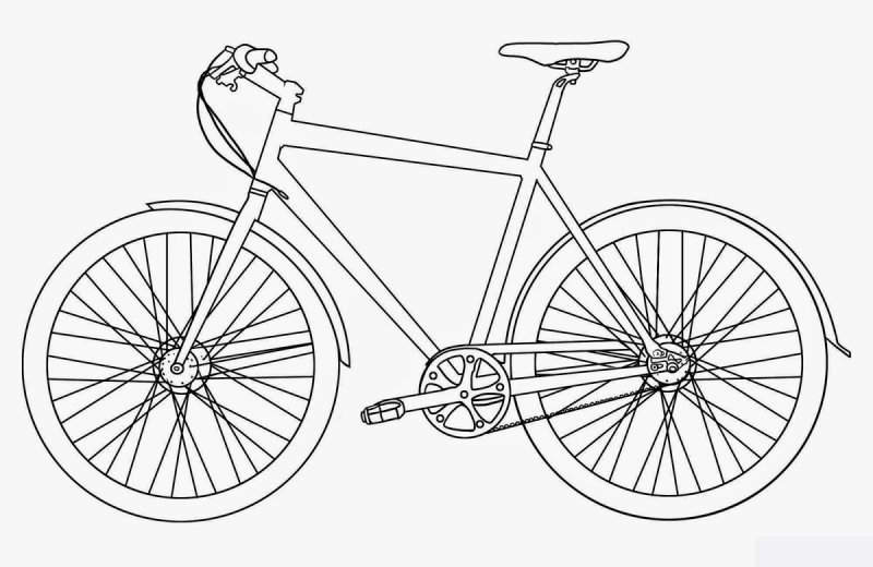 Велосипед для раскрашивания