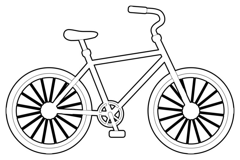 Раскраска велосипед бмх