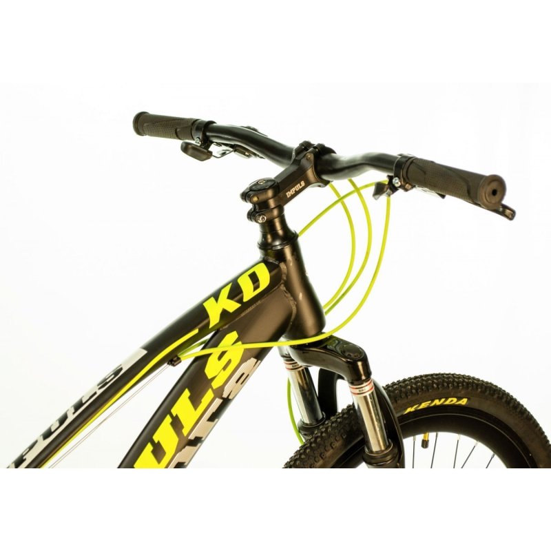 Картинка с велосипедом черно желтая