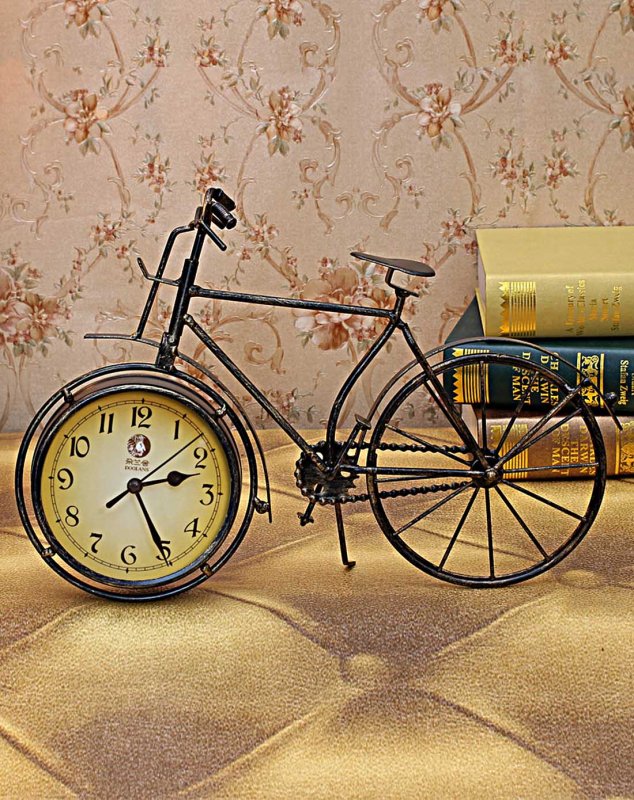 Часы настольные Винтаж велосипед