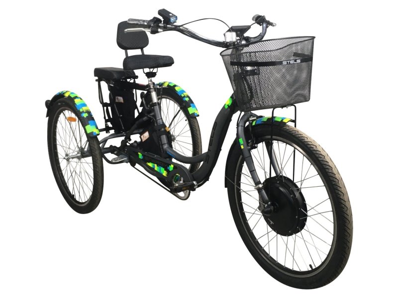 Электровелосипед stels трёхколёсный