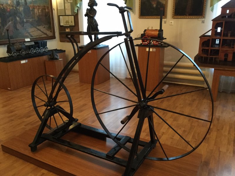 Велосипед в 1801 г Уральский мастер Артамонов