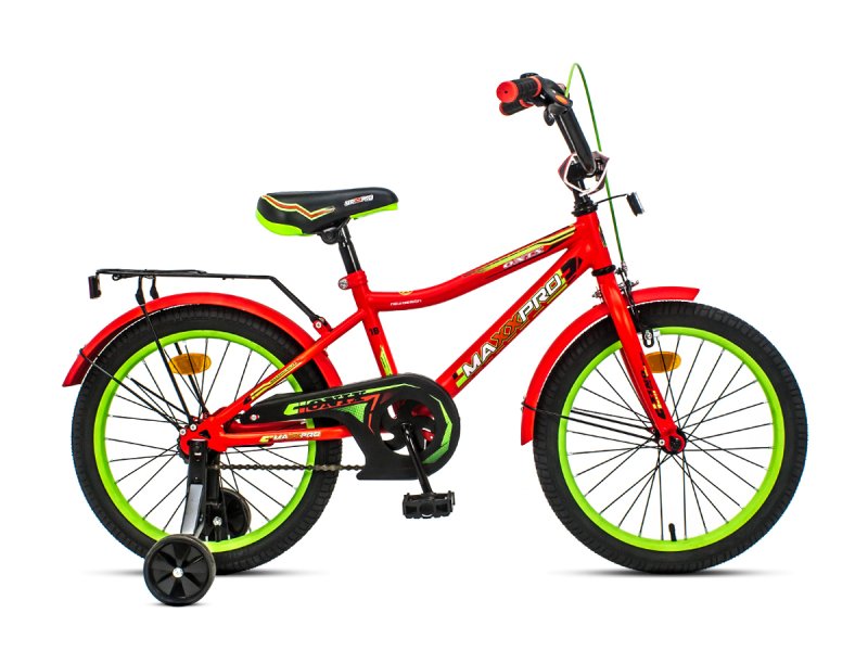 Детский велосипед Onix-12-3 красно зеленый