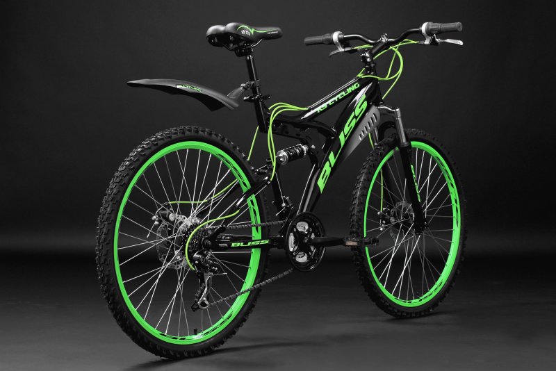 Горный велосипед стелс зеленый колеса на 26