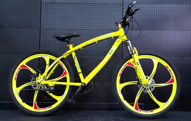 Велосипед BMW "литые диски" жёлтый x1