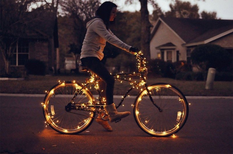 Велосипед ночью