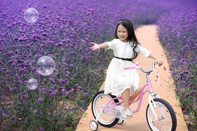 Велосипед розовый для девочки