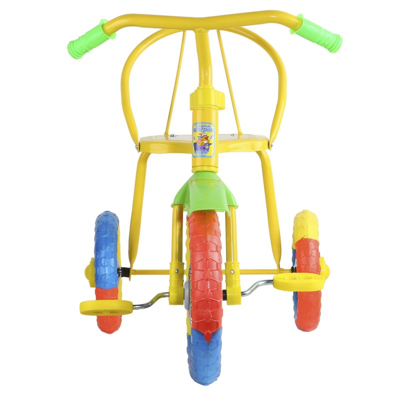 Велосипед детский трехколесный со спинкой озорной ветерок