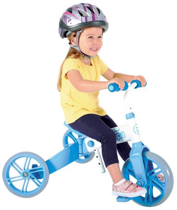 Беговел-велосипед velo Flippa, голубой