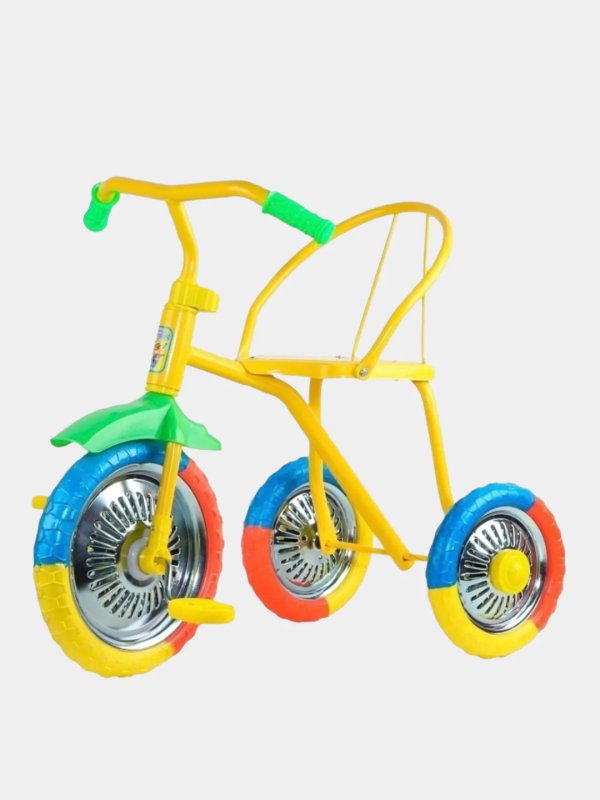 Трехколесный велосипед озорной ветерок 10" GV-b3-2mx, желтый