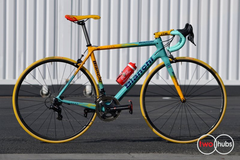 Велосипед Bianchi желтый