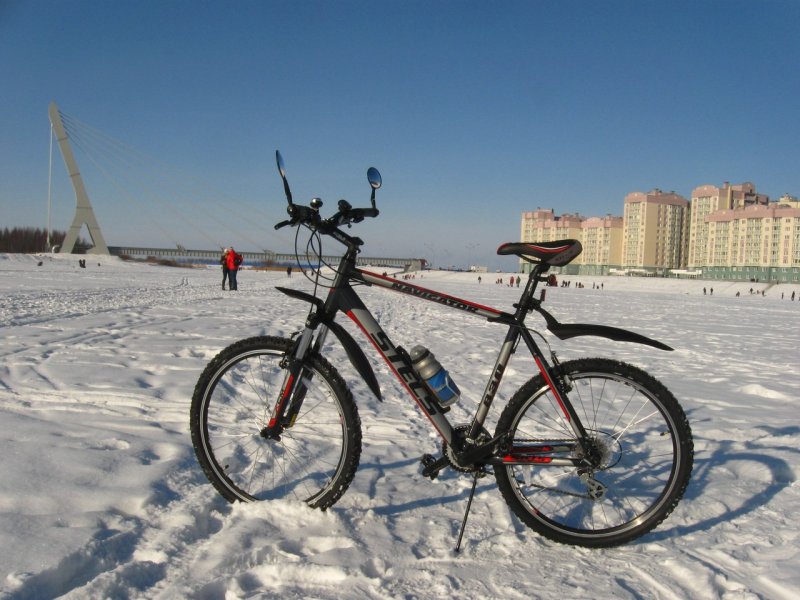 Бюджетный велосипед для снега купить