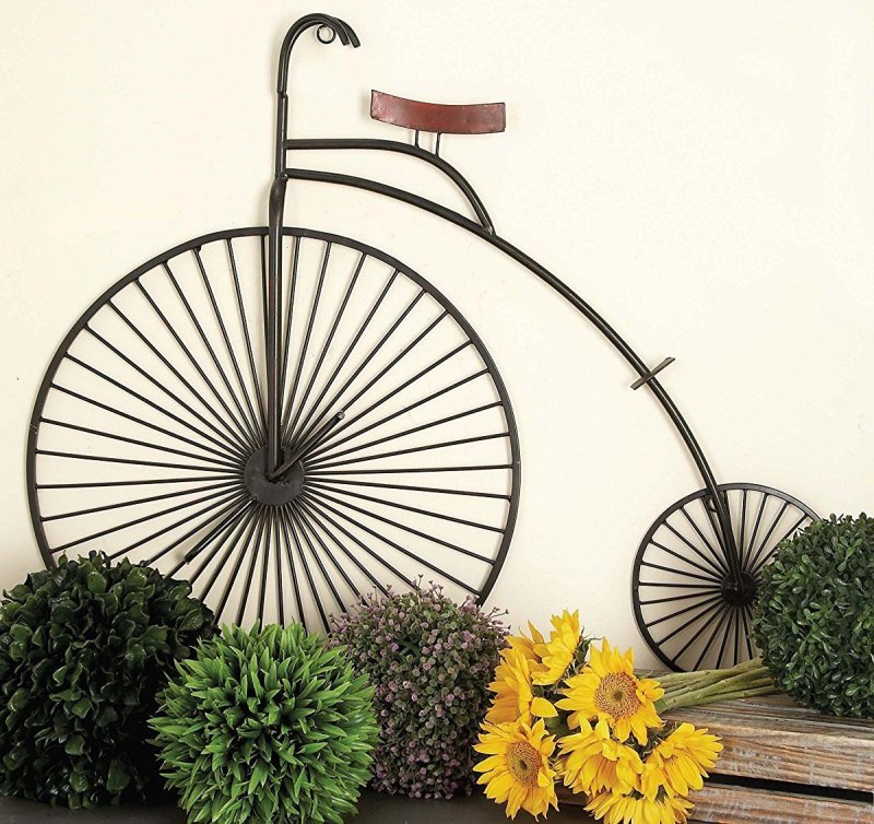 Декоративные велосипеды в интерьере