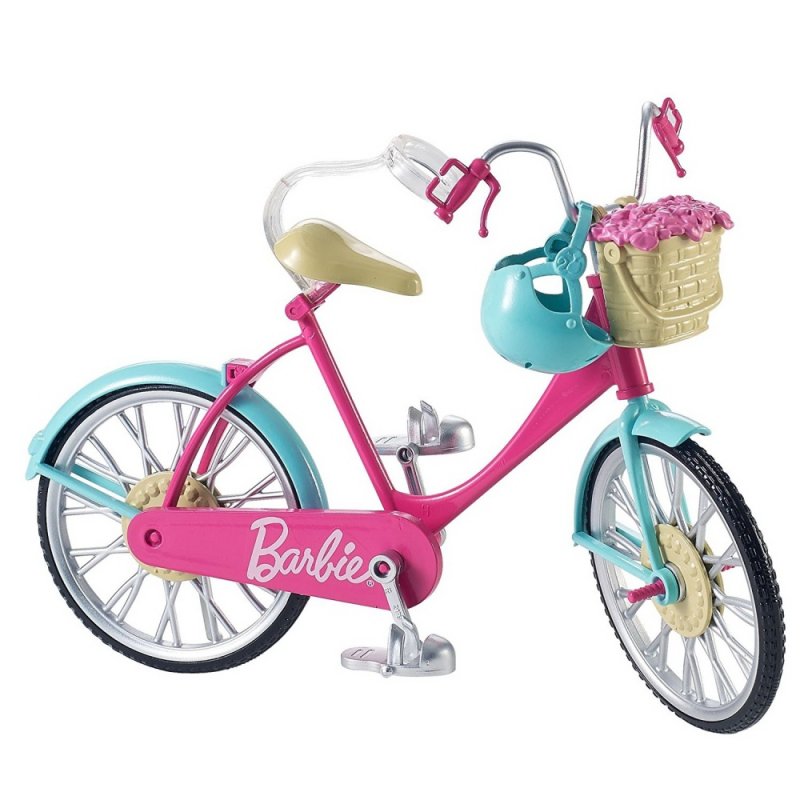 Кукла Барби на велосипеде