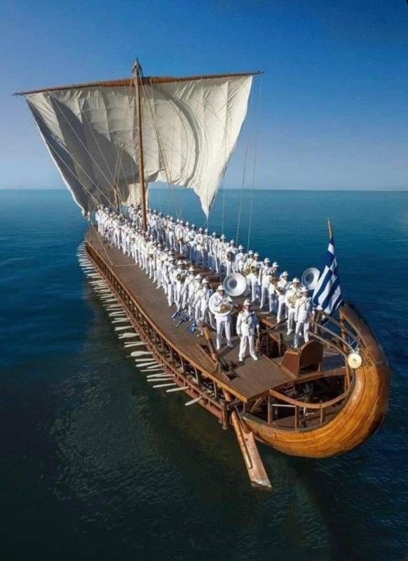 Древняя Греция трирема корабль