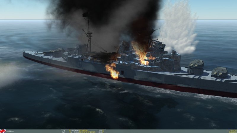HMS Hood взрыв