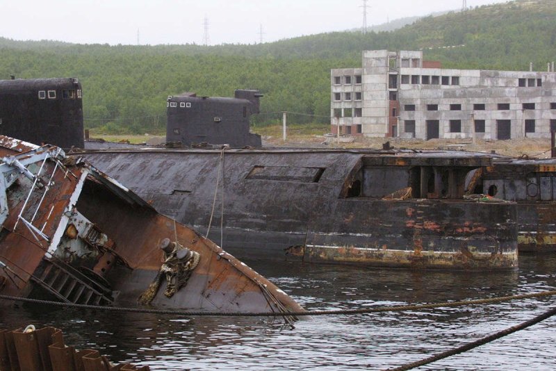 Кладбище атомных подводных лодок Мурманск