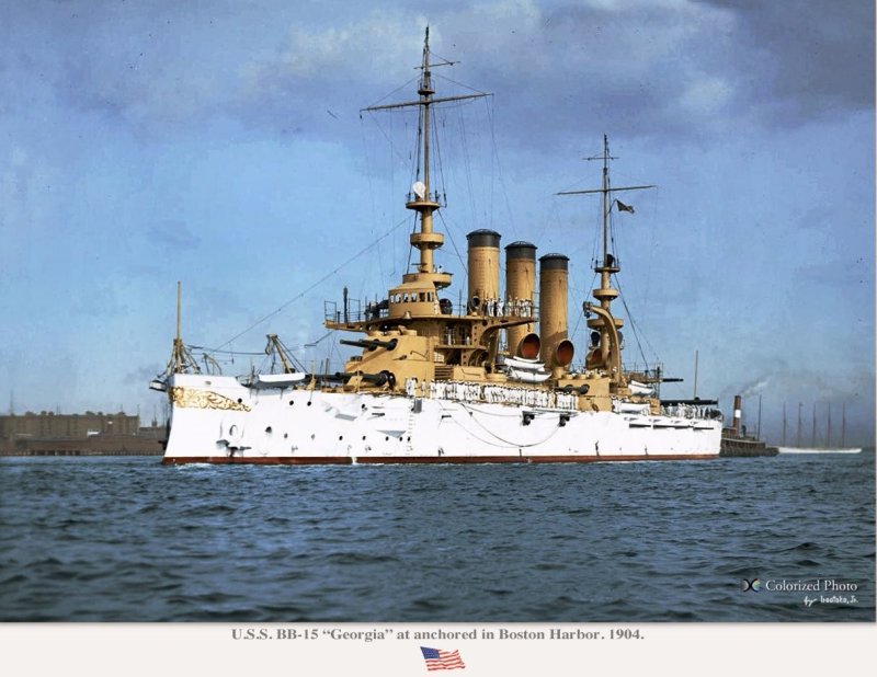 Броненосец USS Georgia (1904) (BB-15)