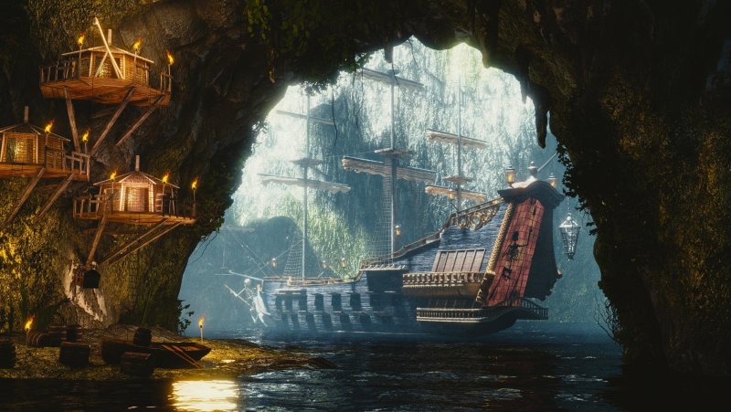 Бухта погибших кораблей пираты Карибского моря