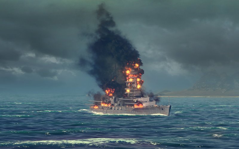 World of Warships Перл Харбор