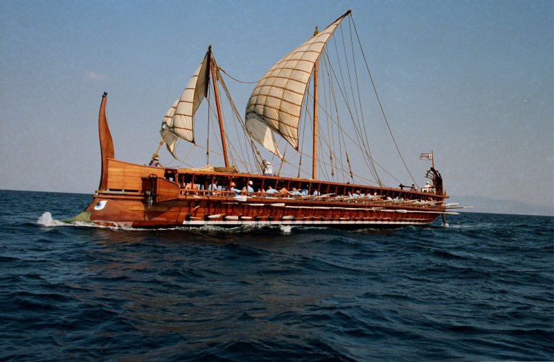 Римская трирема корабль
