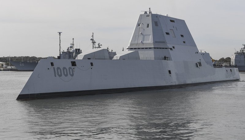 Эсминец США USS Zumwalt (DDG 1000).