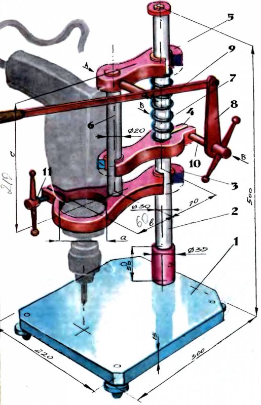 Чертеж станина сверлильного станка