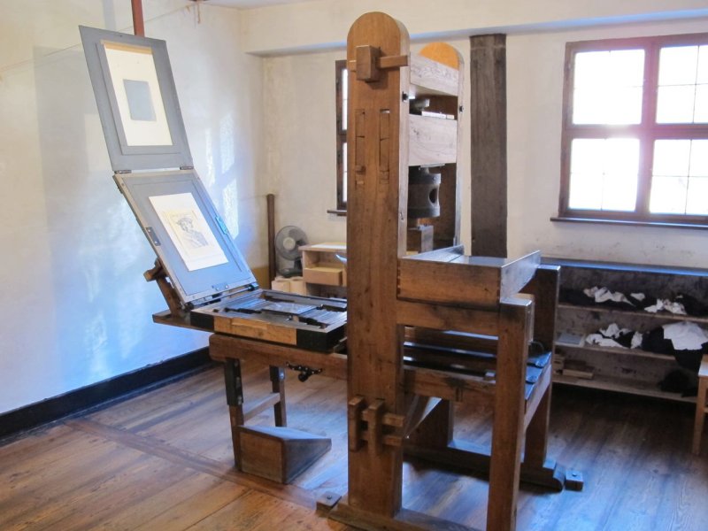 Печатный станок Федорова музей