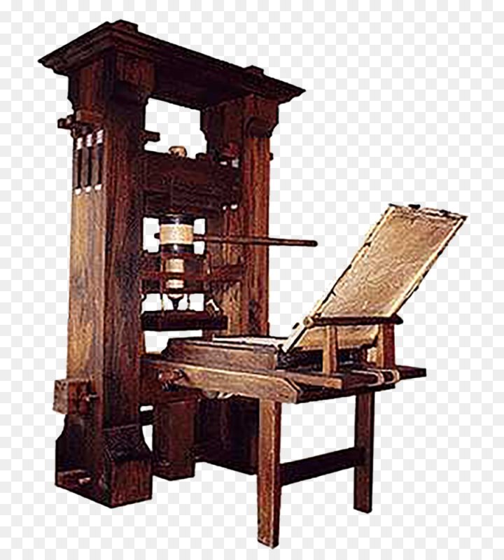 Первый печатный станок Иоганна Гутенберга
