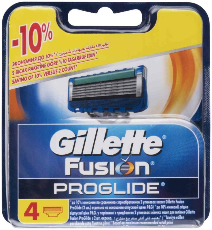 Gillette Fusion PROGLIDE кассеты 4