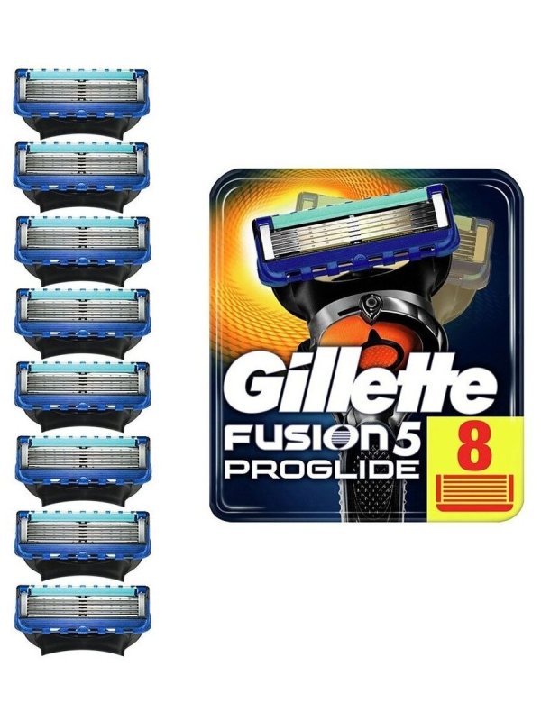 Gillette Fusion PROGLIDE кассеты 8
