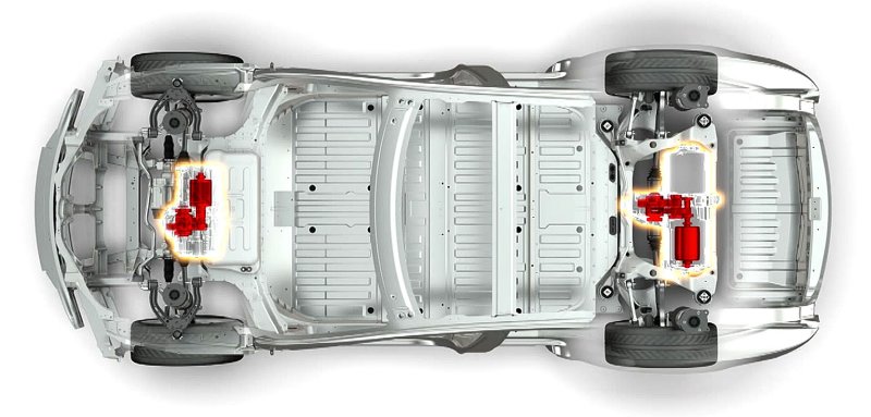 Моторы Tesla model 3