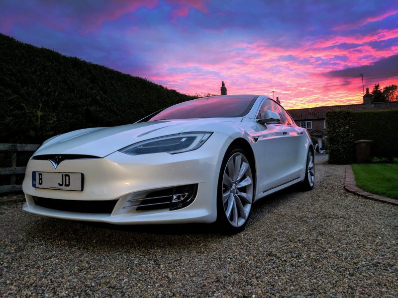 Tesla model White
