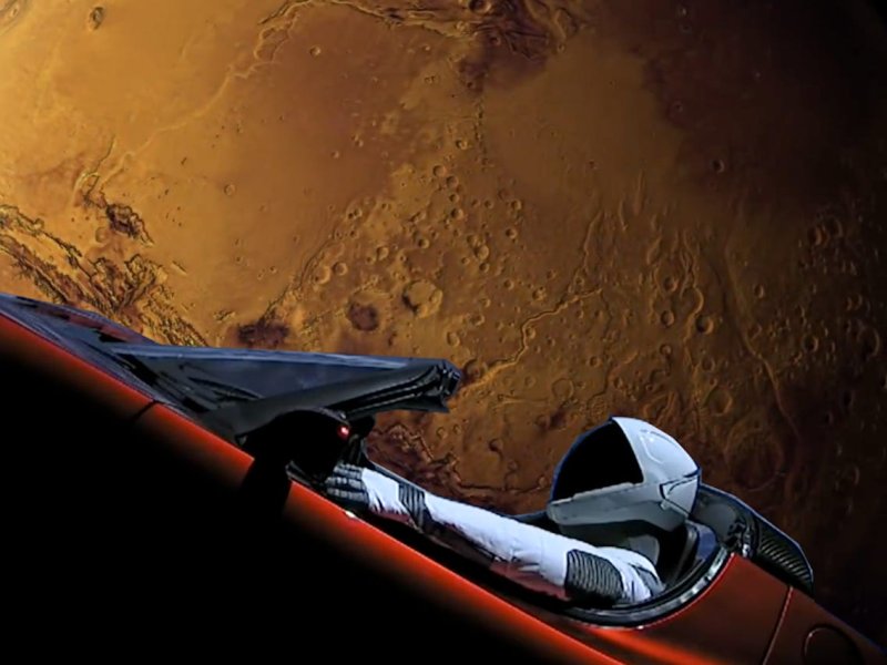 Tesla Roadster Space x 2020