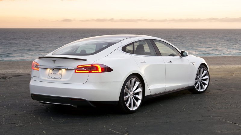 Tesla model s back