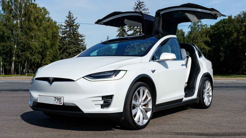 Tesla model x ,белый 360
