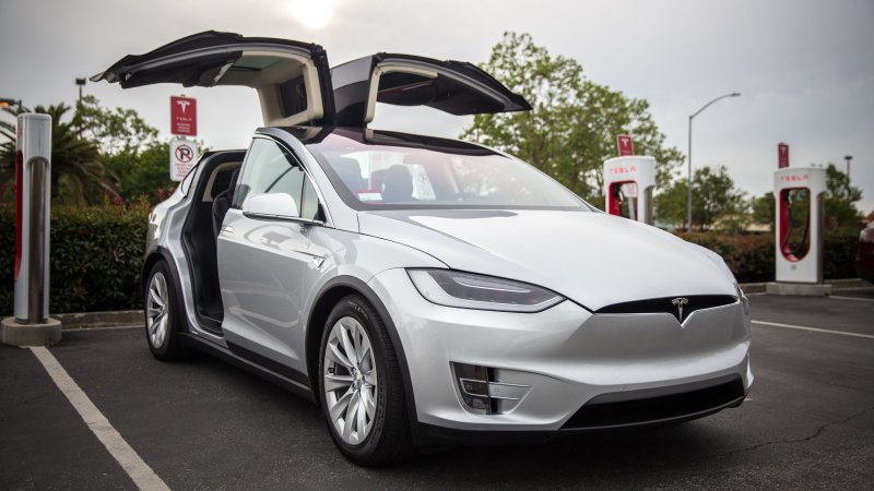 Tesla model x двери